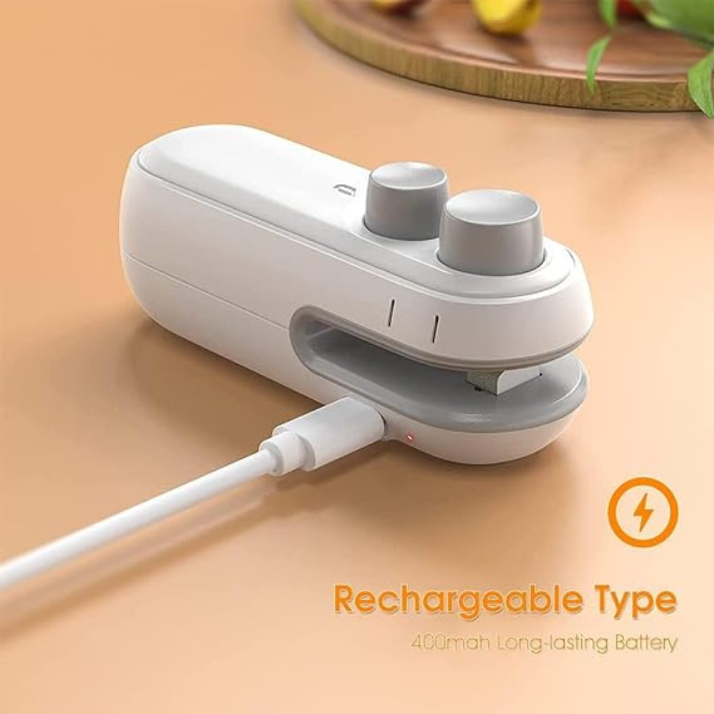 2-in-1 USB Rechargeable Mini Bag Sealer & Cutter