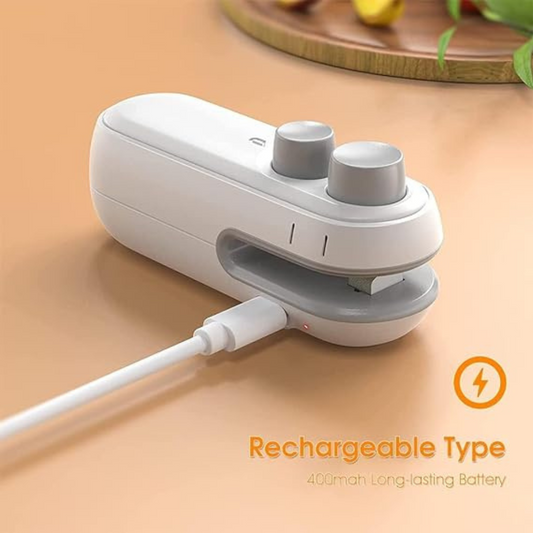 2-in-1 USB Rechargeable Mini Bag Sealer & Cutter
